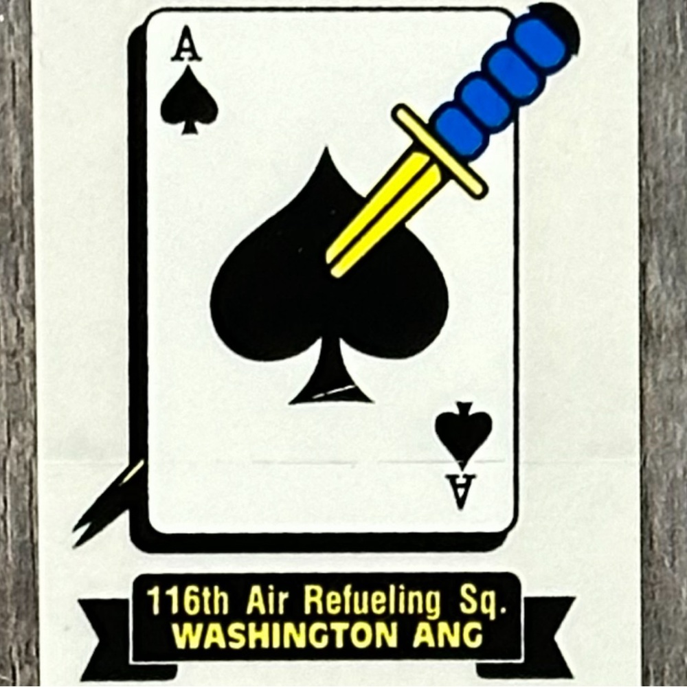 💞 New 116th Air Refueling Squadron Ace of Spades Car Decals / Stickers